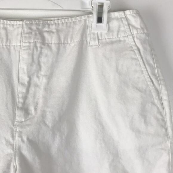 Liza Byrd High Rise Cotton Shorts Multicolor Pattern Contrast Hem Pockets Sz 12 - Picture 4 of 14